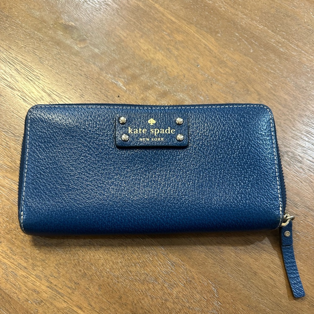 Kate Spade New York Lena Large Blue wallet